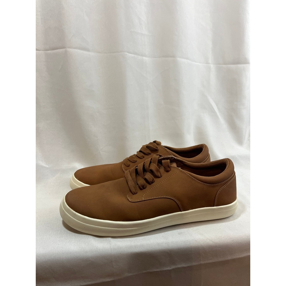 Goodfellow & Co Mens Brown Low Top Lace Up Sneakers Size 10.5 Cognac Shoes
